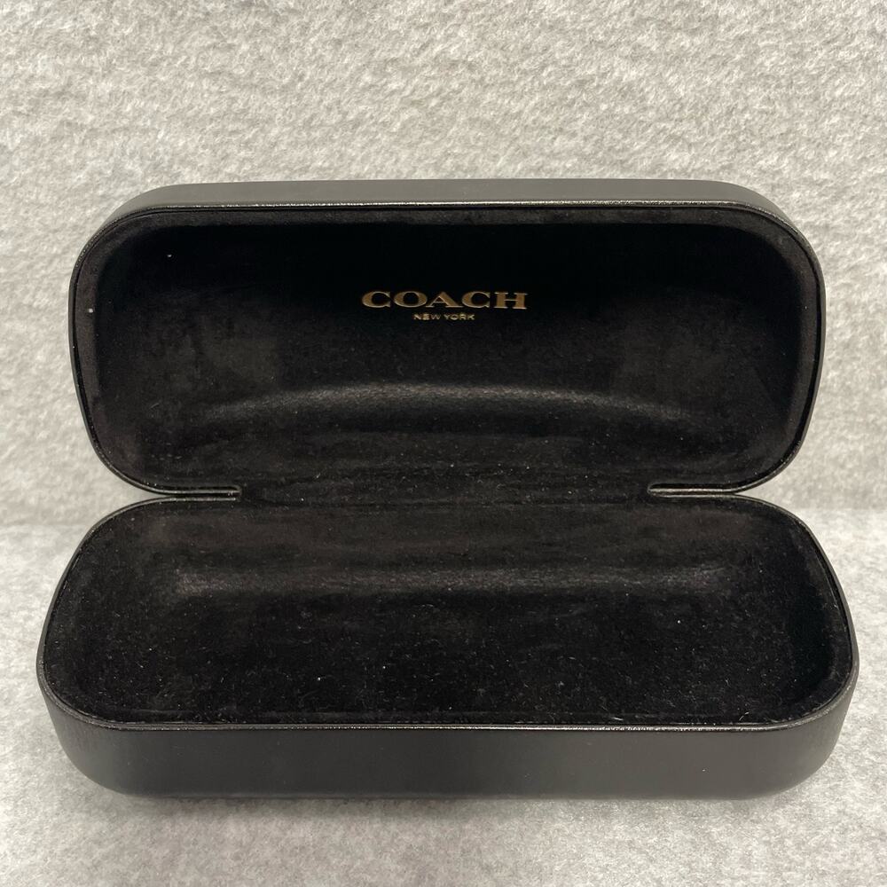 COACH Black Clamshell Eyeglasses Case